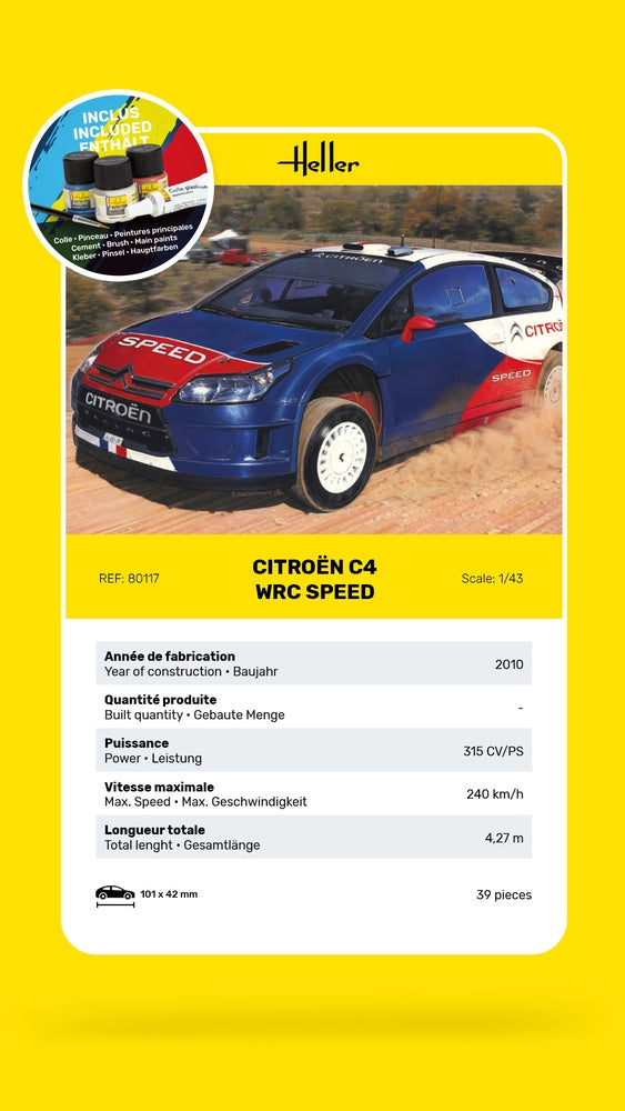 Heller 56117 Citroën C4 WRC Speed - Starter Kit 1/43 – zdjęcie 4
