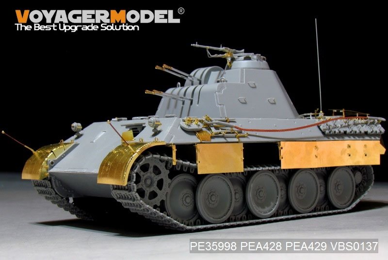 Voyager Model PE35998 WWII German FlaKPanzer V FlaKvierling 20mm MG 151/20 Basic For TAKOM 2105 1/35 – obrázek 4