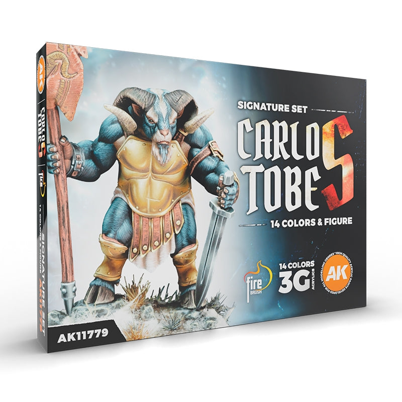 AK Interactive AK11779 CARLOS TOBES – 3GEN SIGNATURE SET – 14 COLORS &amp;amp; 1 FIGURE