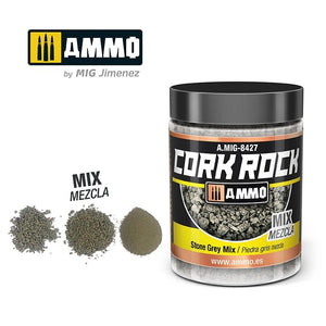 AMMO of Mig Jimenez 8427 CREATE CORK Stone Gray Mix 100ml