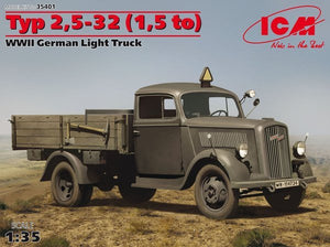 ICM 35401 Type 2.5-32 (1.5 to) WWII German Light Truck (1/35)