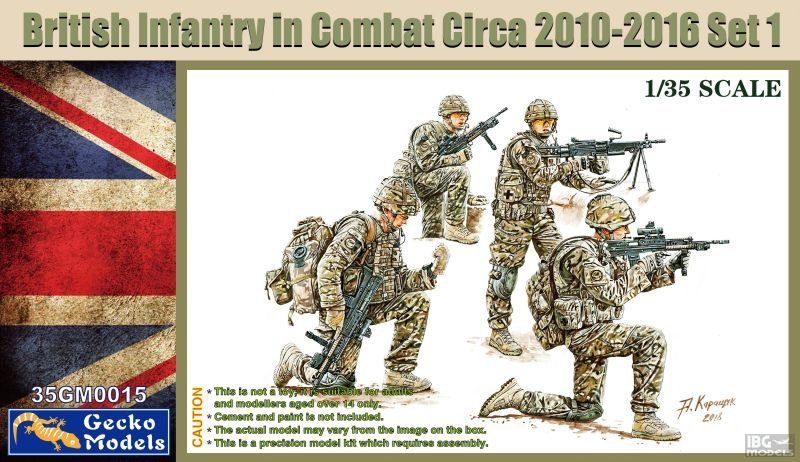 Gecko Models 35GM0015 Infanterie britannique au combat, vers 2010-2012, échelle 1/35
