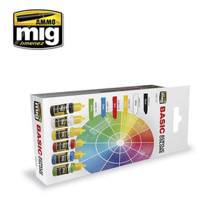 AMMO of Mig Jimenez 7178 BASIC ACRYLIC COLORS 6x17ml – immagine 2