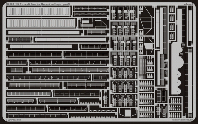 Eduard 53007 US Aircraft Carrier Hornet railings 1/350 Trumpeter – immagine 2