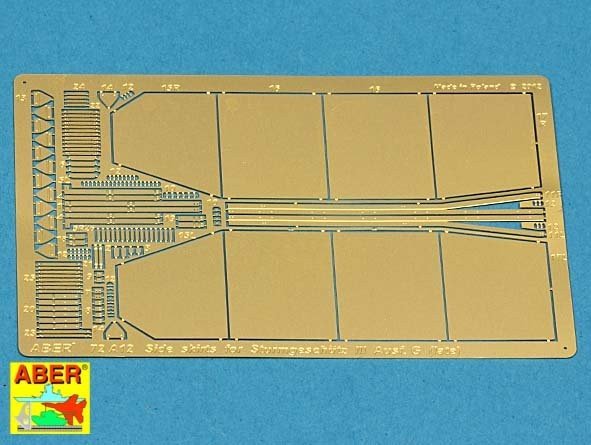 Aber 72A12 Side skirts for Sturmgeschutz III (Late model) 1/72