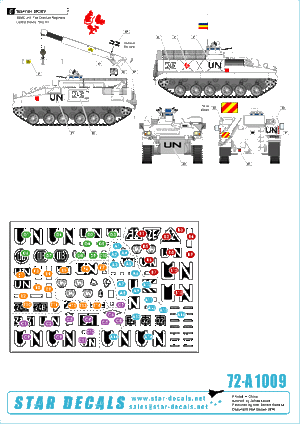 Star Decals 72-A1009 Balkan Peacekeepers (1) British UN Warriors 1/72 – image 2