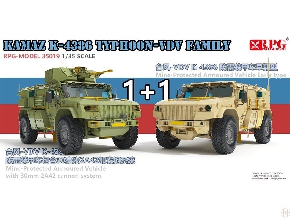 RPG Model 35019 KAMAZ K-4386 Typhoon-VDV Family 1+1 1/35 – obrázek 2
