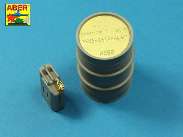 Aber 16158A German WW II 20L Jerry Can closings &amp;amp; 200L fuel drum covers (choice A) (1/16) – obrázek 6