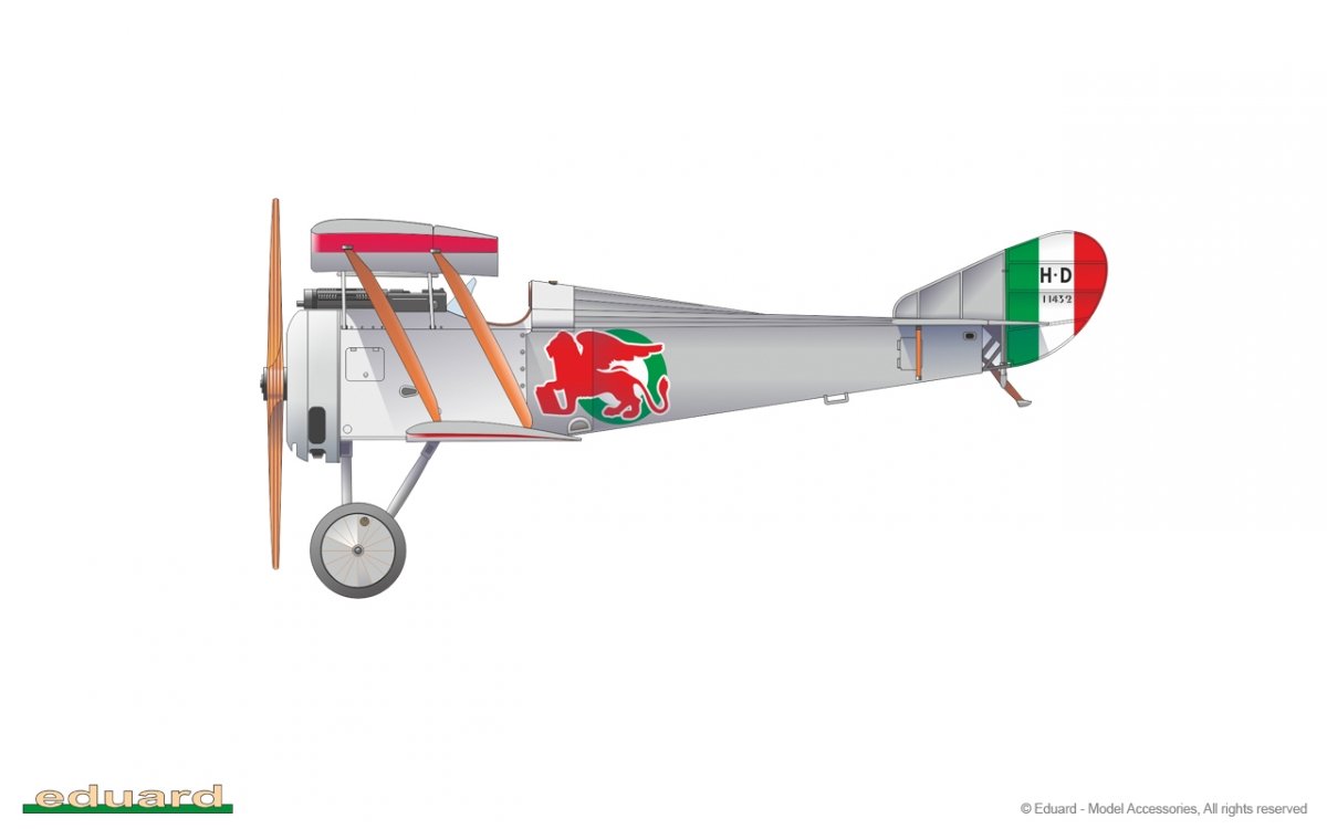 Eduard 11139 IL Magnifico Hanriot HD.I in Italian Service Limited Edition 1/48 – image 2