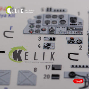 KELIK K48094 IL-2 Shturmovik interior 3D decals for Tamiya kit 1/48 – Bild 3