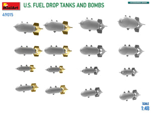 MiniArt 49015 US FUEL DROP TANKS AND BOMBS 1/48 – immagine 5