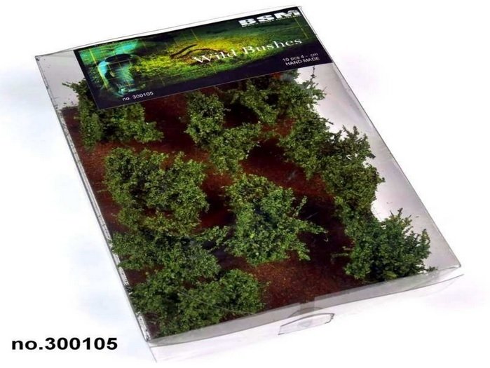 Bear`s Scale Modeling 300105 Wild Bushes (10 PCS)