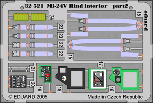 Eduard 32521 Mi-24V Hind interior 1/35 TRUMPETER