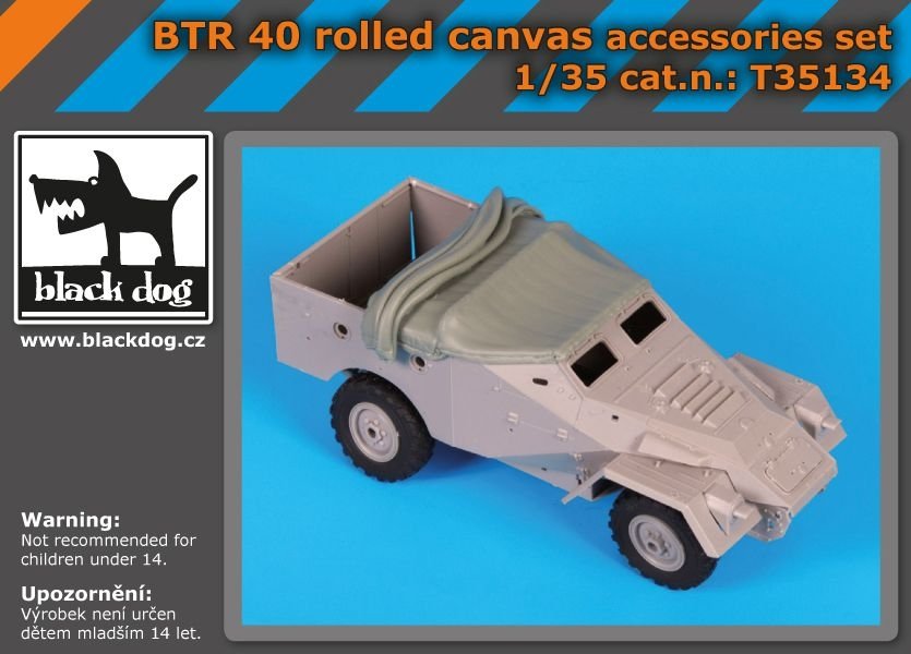 Black Dog T35134 BTR 40 rolled canvas 1/35
