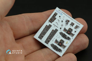 Quinta Studio QD48151 F-104S-ASA 3D-Printed &amp;amp; colored Interior on decal paper (Hasegawa) 1/48 – immagine 6