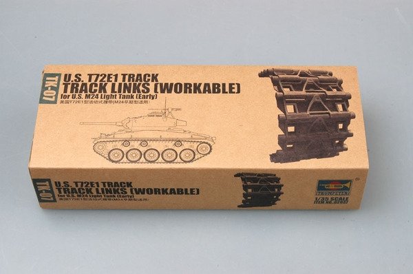 Trumpeter 02037 Chenille en acier US T72E1 pour char léger US M24 (première version) (1/35)