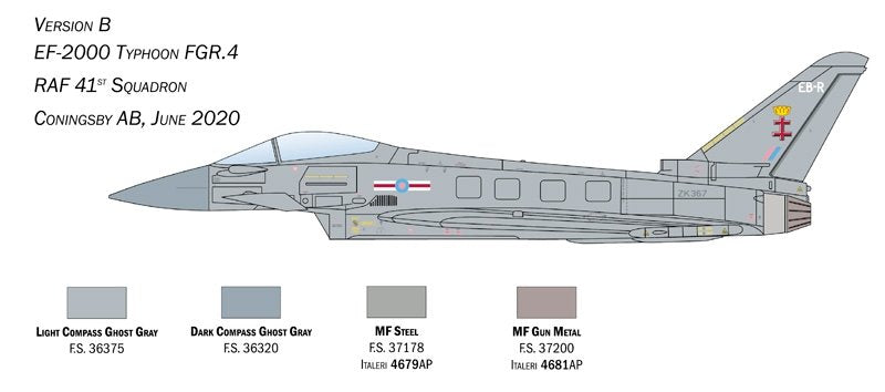 Italeri 1457 EF-2000 Typhoon In RAF Service 1/72 – image 4