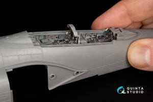 Quinta Studio QD+48341 F-4G early 3D-Printed &amp;amp; colored Interior on decal paper (Meng) (with 3D-printed resin parts) 1/48 – immagine 15
