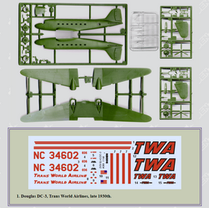 Roden 309 Douglas DC-3 Trans World Airlines 1/144 – immagine 2