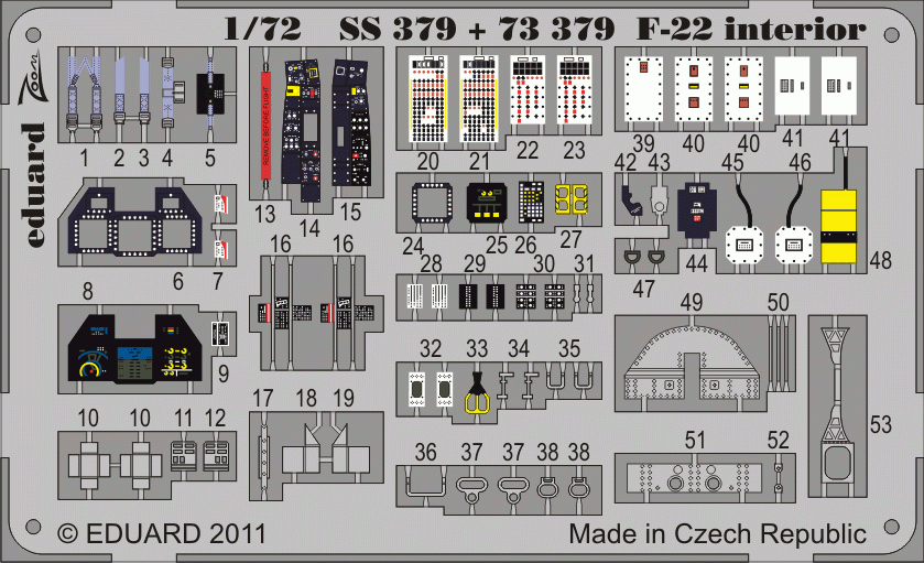 Eduard 73379 F-22 SA 1/72 FUJIMI