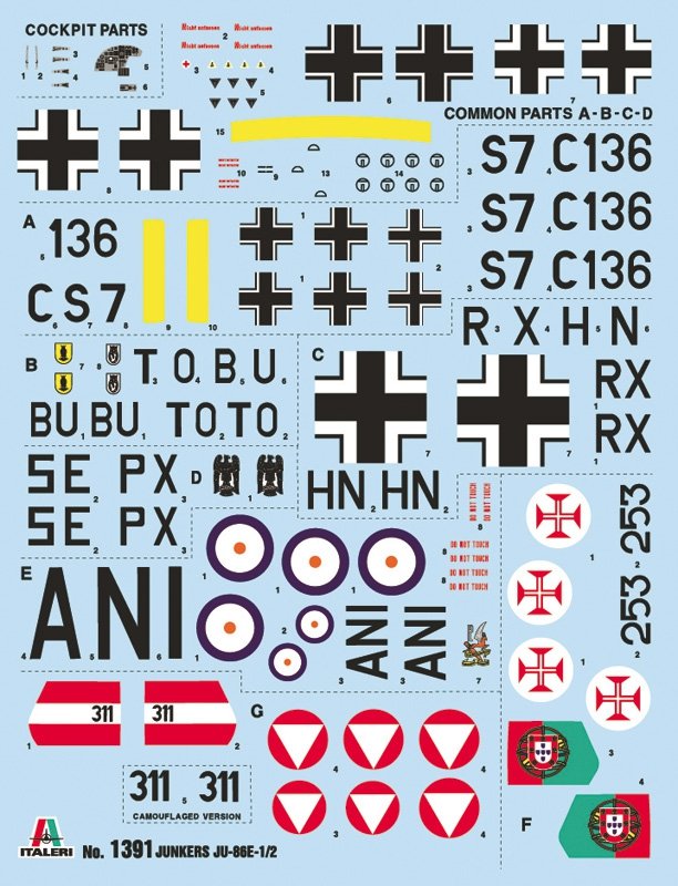 Italeri 1391 JU 86 E1/E2 1/72 – image 2