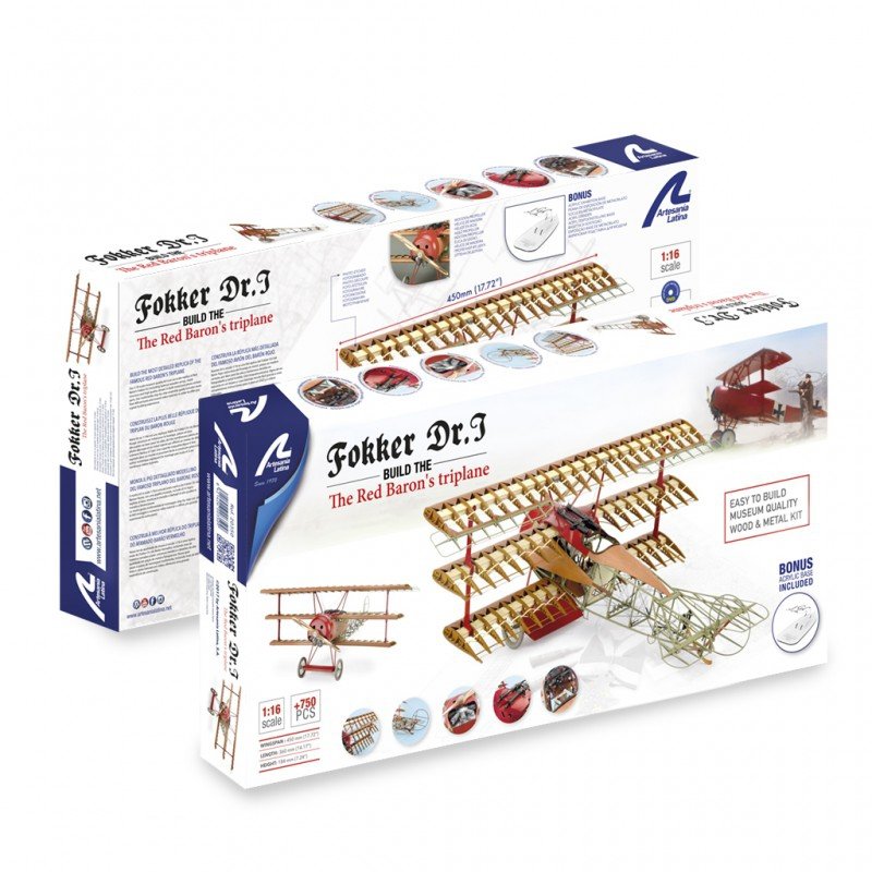 Artesania Latina 20350 Fokker Dr.I Red Baron&amp;#39;s Airplane 1/16 – image 6