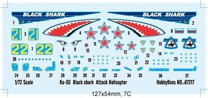 Hobby Boss 87217 Ka-50 Black shark Attack Helicopter 1/72 – image 3