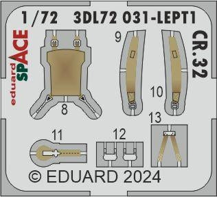 Eduard 3DL72031 CR.32 SPACE ITALERI 1/72 – image 3