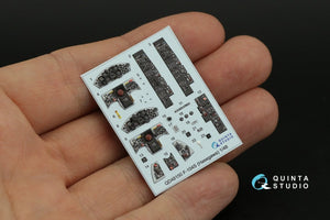 Quinta Studio QD48150 F-104S 3D-Printed &amp;amp; colored Interior on decal paper (Hasegawa) 1/48 – obrázek 6