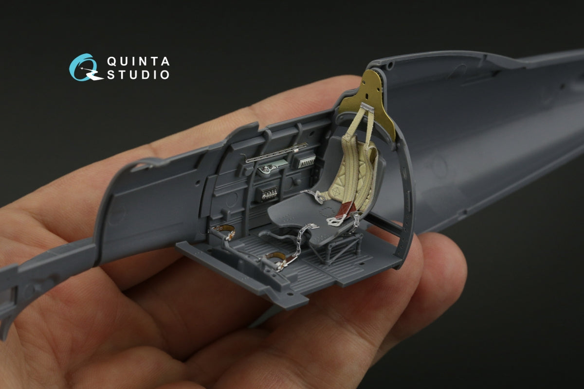 Quinta Studio QD32202 Macchi MC.202 Folgore Late 3D-Printed &amp;amp; colored Interior on decal paper (Italeri) 1/32 – Bild 6
