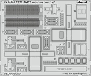 Eduard BIG49426 B-17F regular nose PART I EDUARD 1/48 – zdjęcie 9
