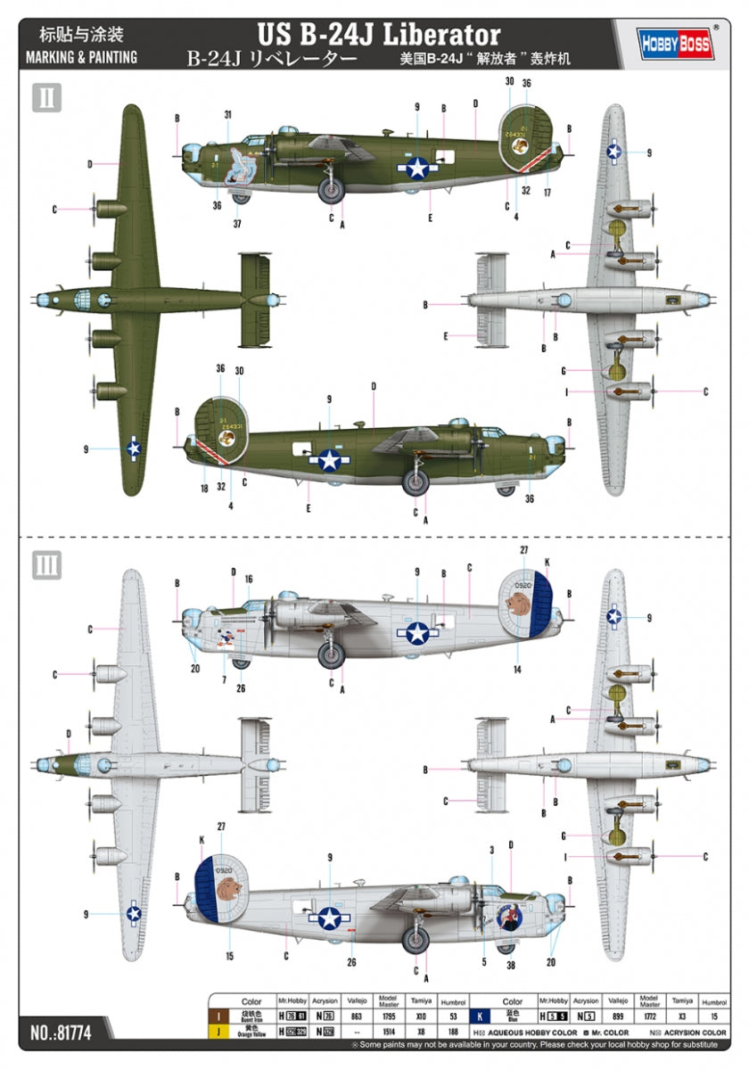 Hobby Boss 81774 Consolidated B-24J Liberator 1/48 – image 5