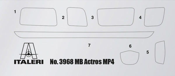 Italeri 3968 MB Actros MP4 Big Space - Grand Prix Edition 1/24 – image 10