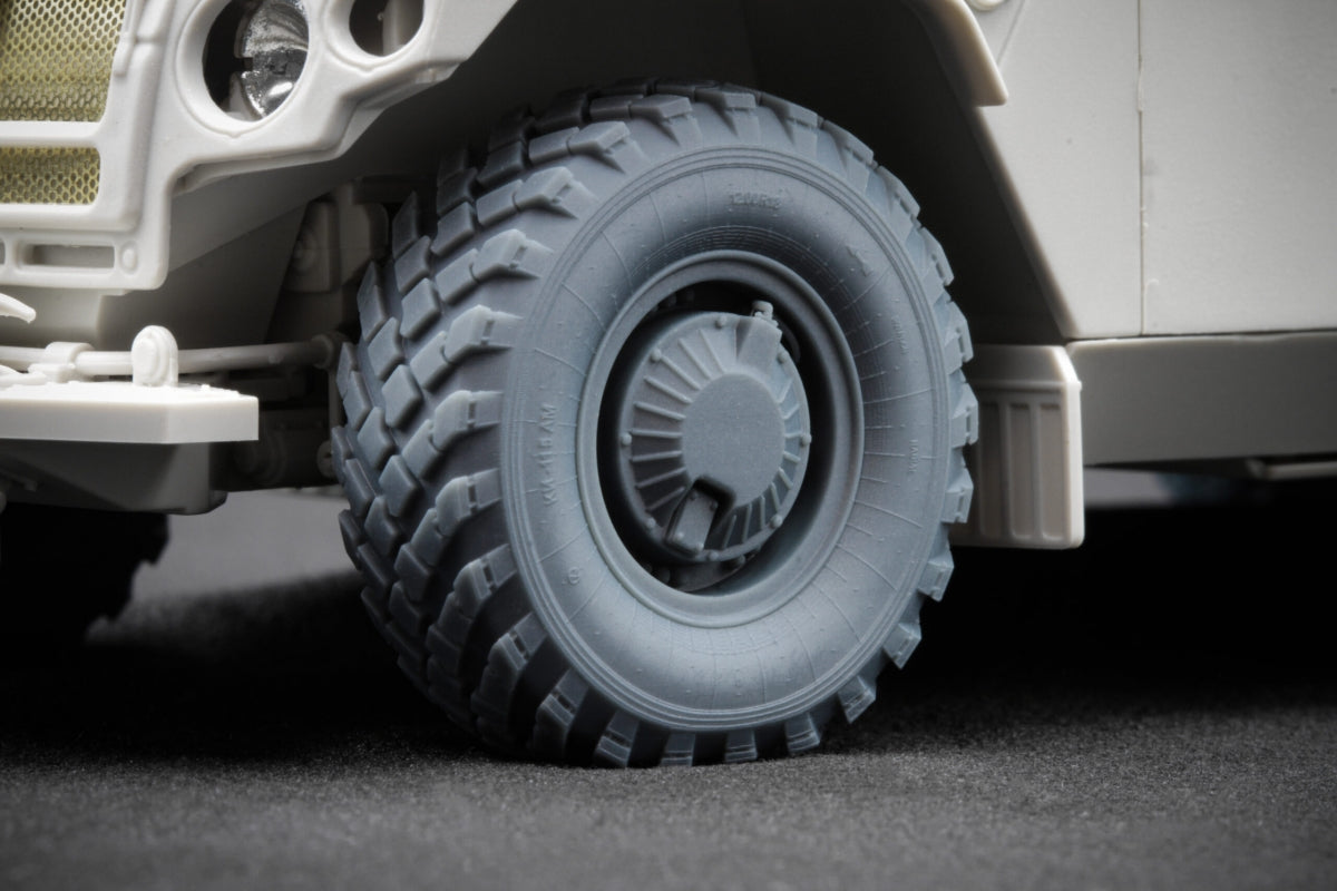 ScaleX WM 35016S GAZ Tiger V2(with shield) Sagged wheel set (for Meng) 1/35