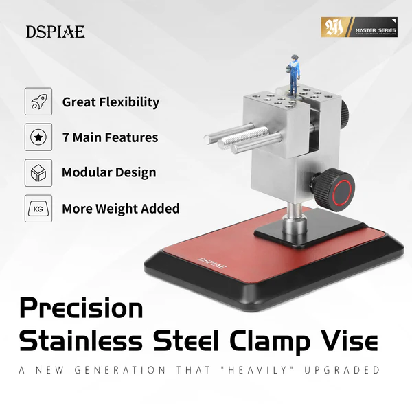 DSPIAE AT-TVAB Precision Stainless Steel Clamp Vise