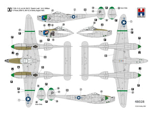 Hobby 2000 48028 P-38L Lightning 80th Fighter Squadron (ACADEMY+ CARTOGRAF + MASKS) 1/48 – image 3