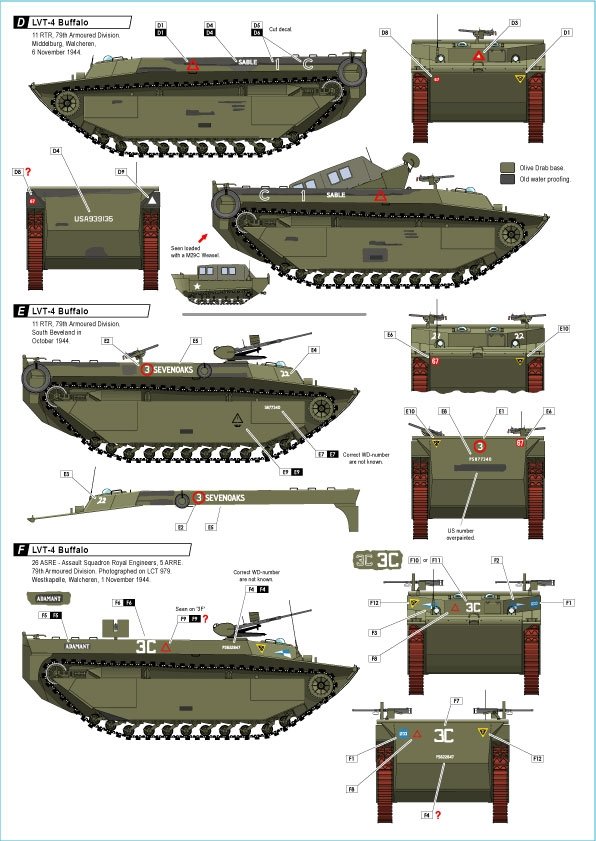 Star Decals 72-A1048 British LVT-4 Buffalo. British Buffaloes in Holland 1944-45 1/72 – obrázek 2