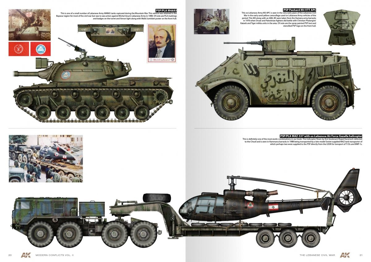 AK Interactive AK285 WARS IN LEBANON VOL. 2 – MODERN CONFLICTS PROFILE GUIDE VOL. II – image 2