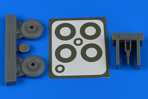 Aires 4808 Macchi Mc.202 - early wheels &amp;amp; paint masks 1/48 HASEGAWA / EDUARD