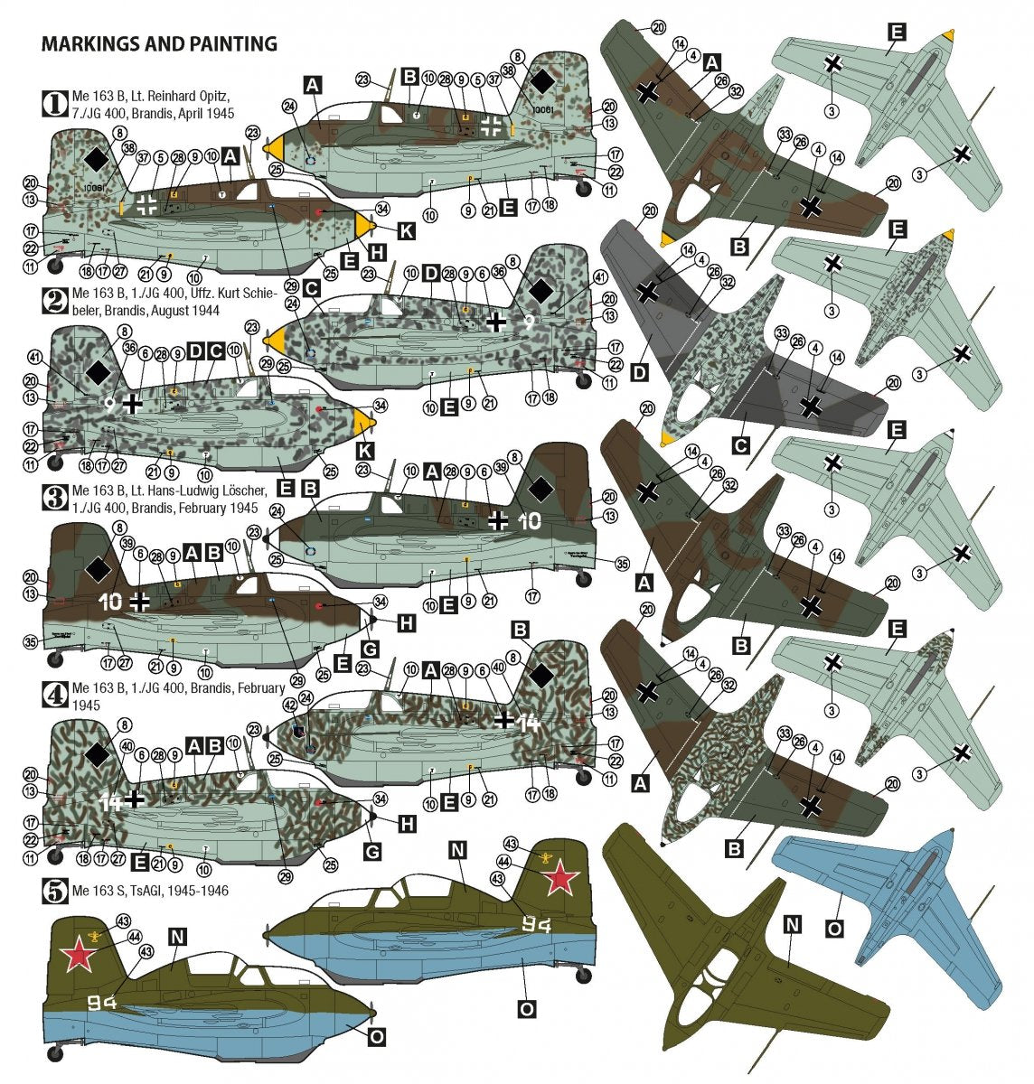 Hobby 2000 72061 Messerschmitt Me 163 B/S Komet (ACADEMY + CARTOGRAF + MASKS) 1/72 – image 2