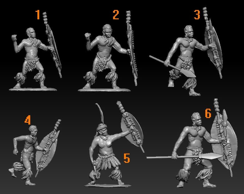 Hat 8316 Unmarried Zulu Warriors 1/72