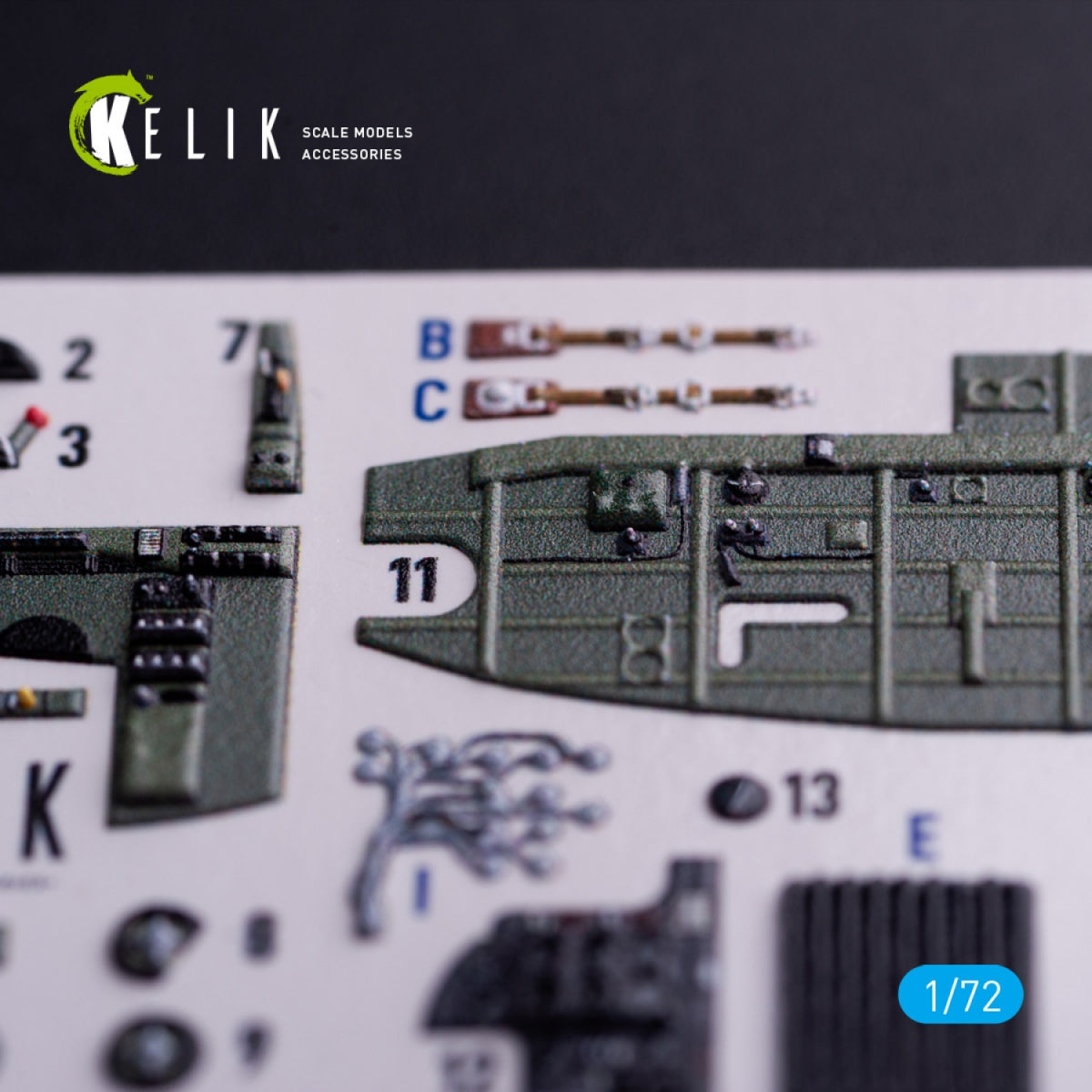 Kelik K72209 Bristol Bleninheim Mk.1 - interior 3D decals for Airfix kit 1/72