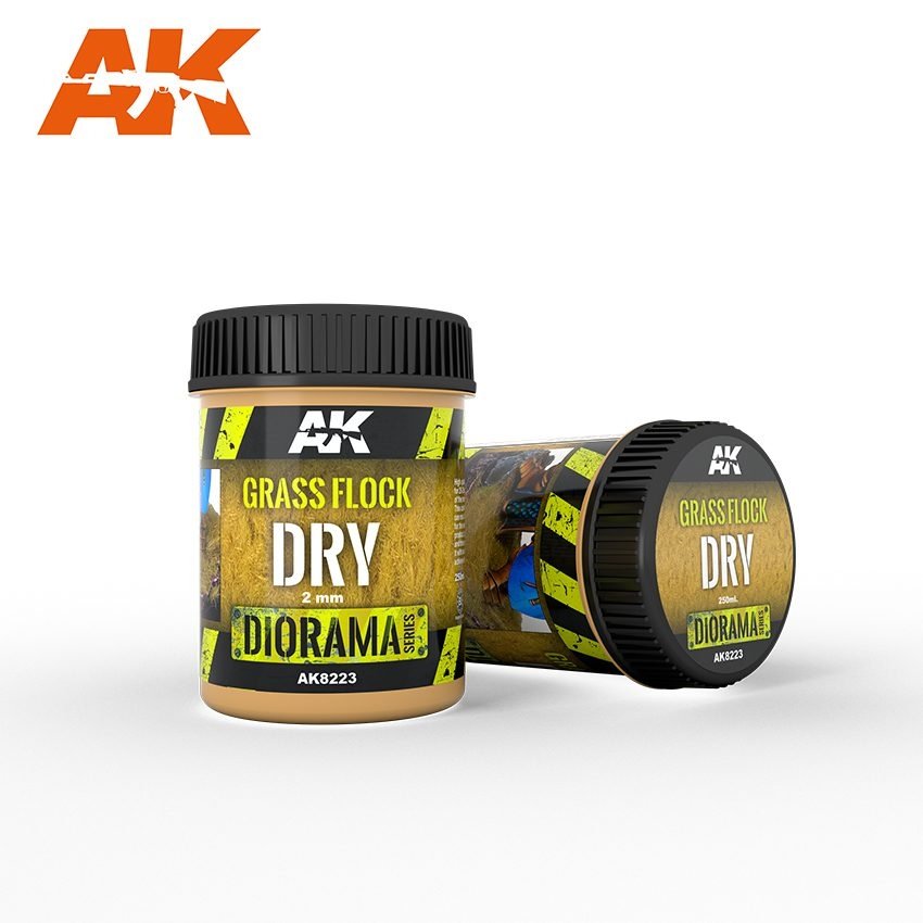 AK Interactive AK8223 GRASS FLOCK 2MM DRY / Posypka trawa – zdjęcie 2