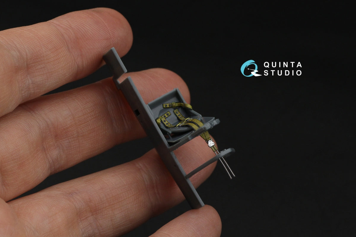 Quinta Studio QR+48102 British Fighter seatbelts (pre-war/early WWII) (with metal buckles) (All kits) 1/48 – image 7