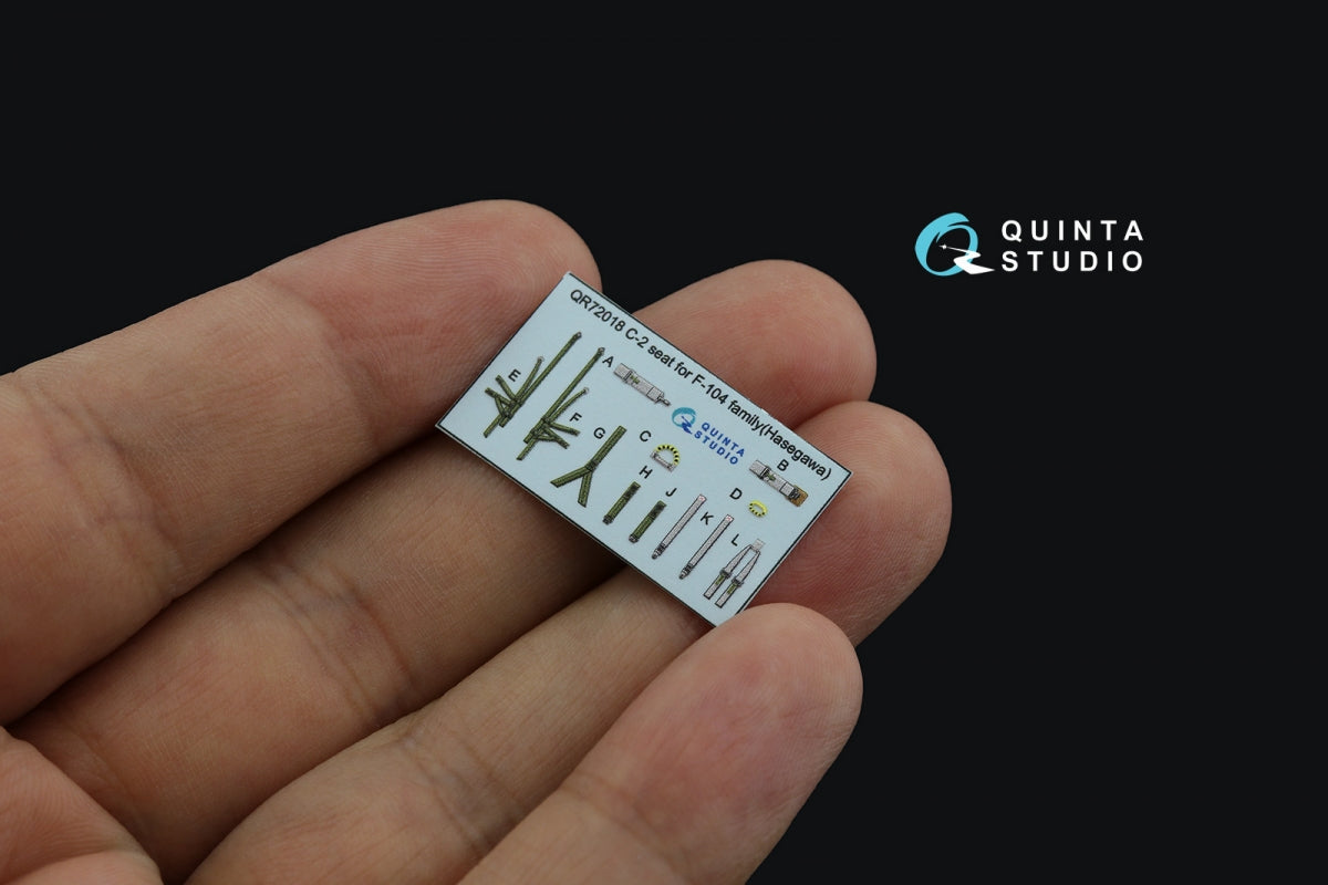 Quinta Studio QD72103 CF-104 early 3D-Printed &amp;amp; colored Interior on decal paper (Hasegawa) 1/72 – Bild 6