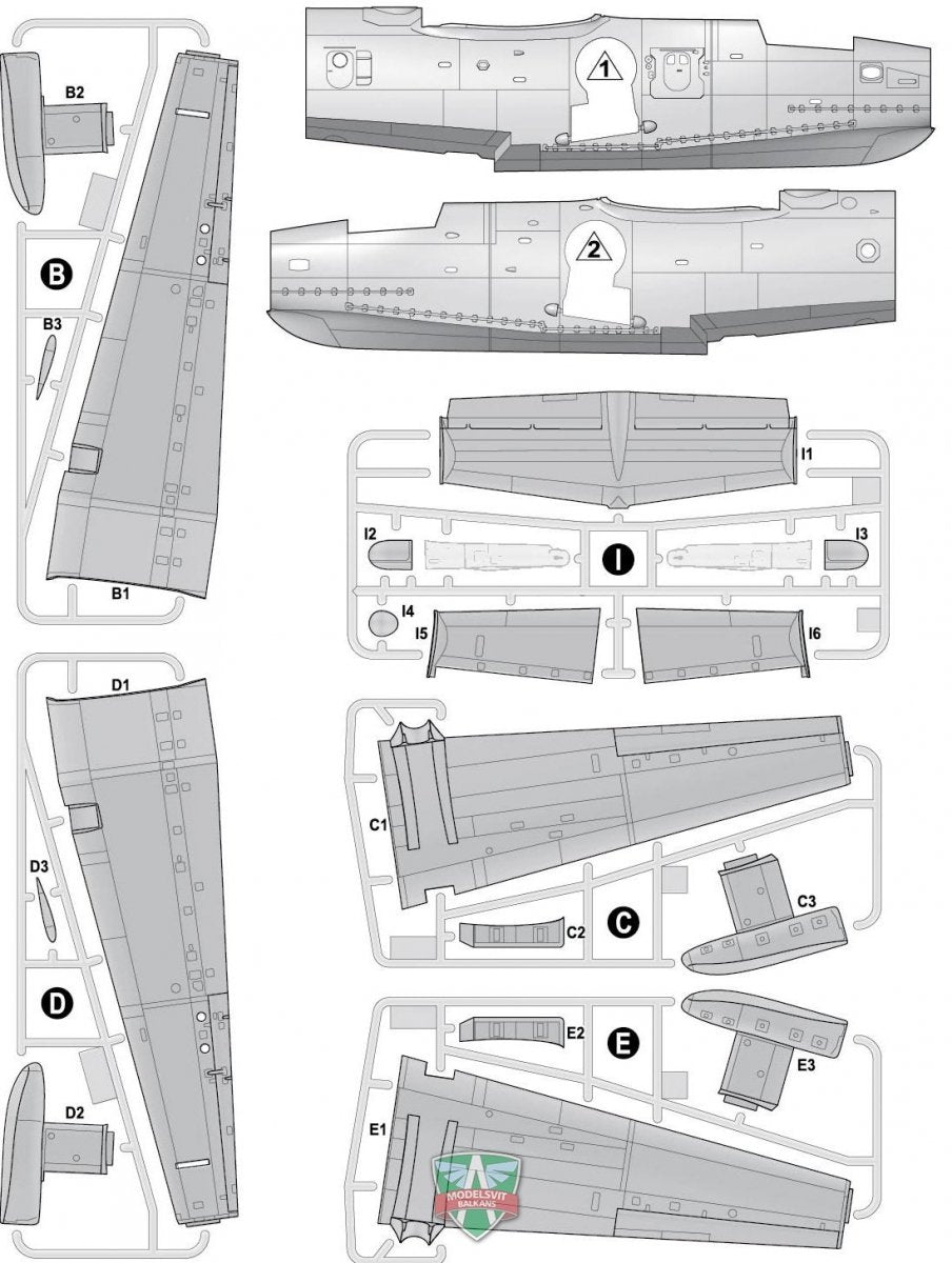Modelsvit 72039 Beriev Be-14 All-weather SAR flying boat 1/72 – obrázek 4