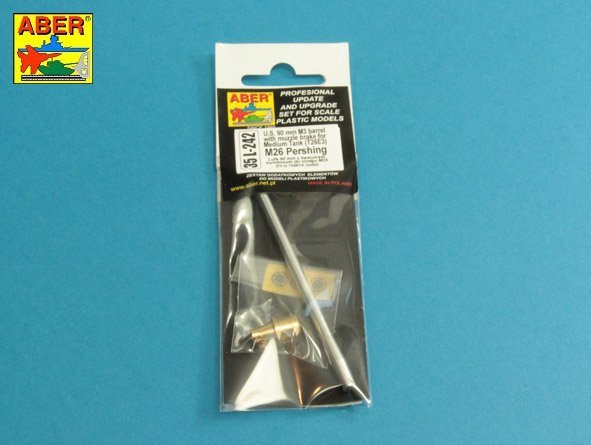 Aber 35L-242 90mm M3 Barrel with Brake for T26E3 1/35 – image 5