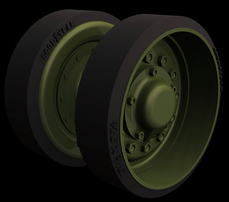 Panzer Art RE35-651 M4 “Sherman” HVSS Idler wheels 1/35 – Bild 3