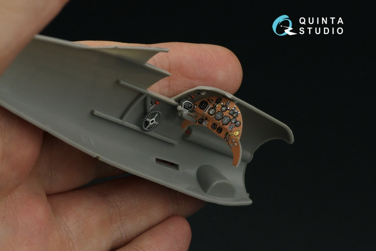 Quinta Studio QD48297 Gloster Gladiator MKI 3D-Printed &amp;amp; colored Interior on decal paper (Roden) 1/48 – image 6