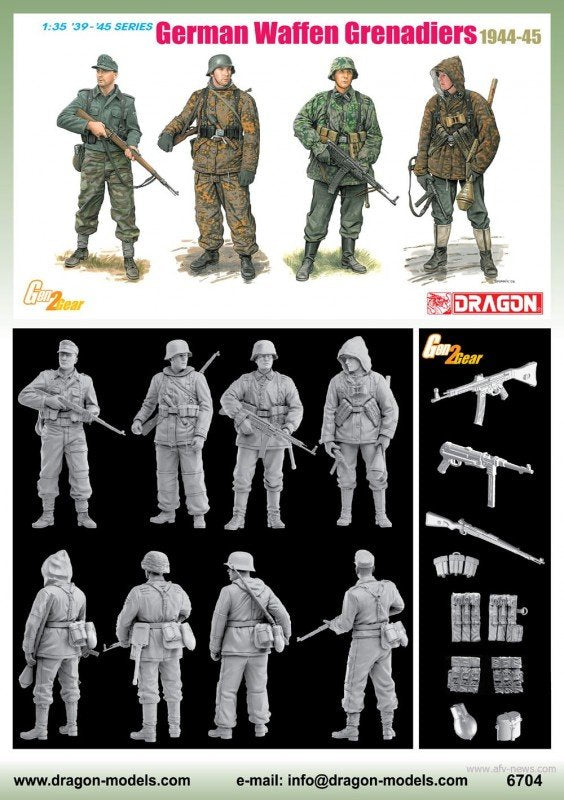 Dragon 6704 German Waffen Grenadiers 1944-45 1/35 – image 2